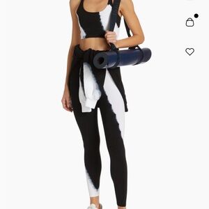 Electric & Rose Monochrome black and white Tie-Dye Top and Leggings